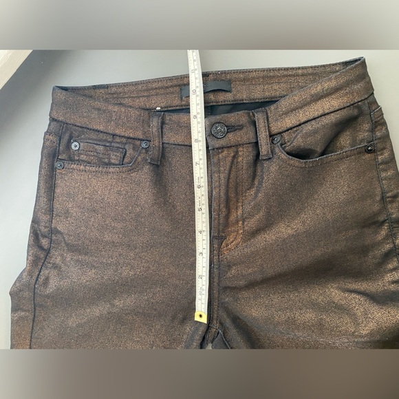 7 For All Mankind- Metallic Skinny Jeans- 26 - Picture 7 of 7